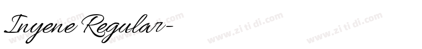 Inyene Regular字体转换 Inyene Regular字体转换